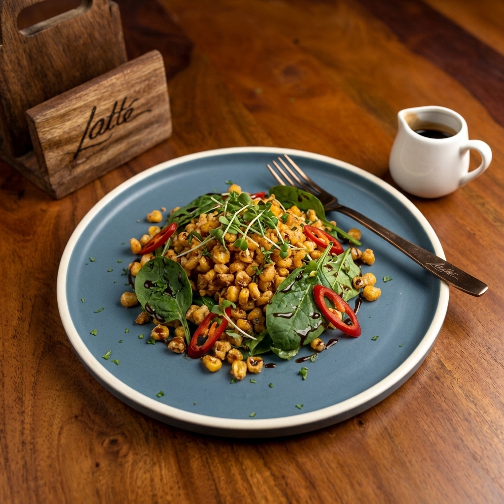 Crackling Corn & Spinach