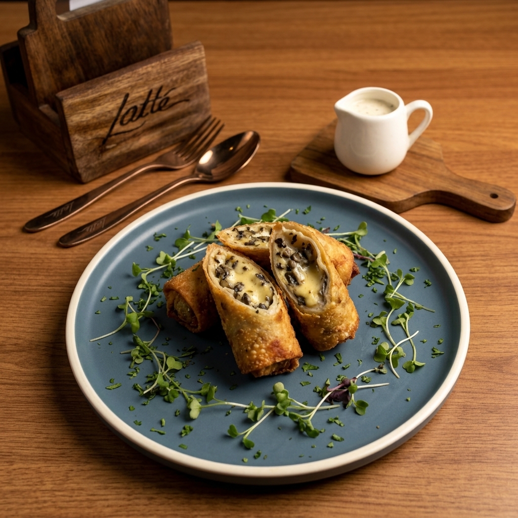 Mushroom Cheese Roll